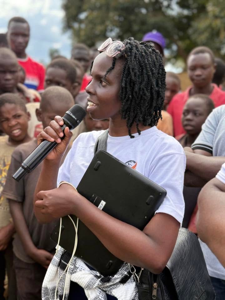 Laurah and Phanice leading sports evangelism with youths in Tongaren, Western Kenya