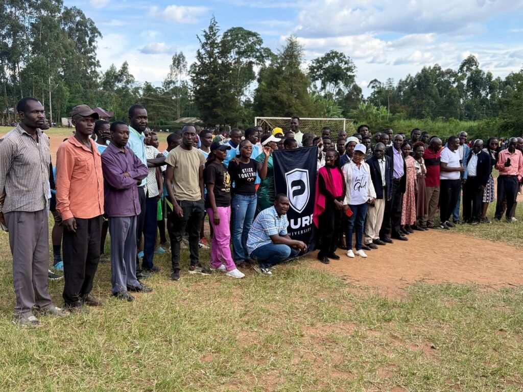 Laurah and Phanice leading sports evangelism with youths in Tongaren, Western Kenya